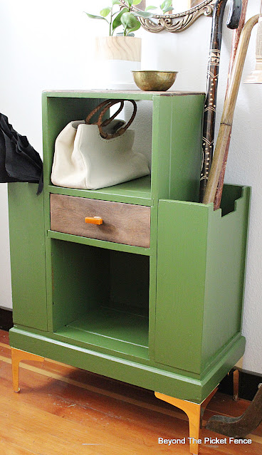 Flip an Entryway Table into an Art Deco Glam Table