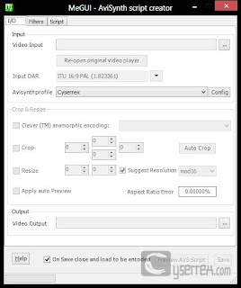 Tutorial Cara Encoding Video Menggunakan MeGUI Pada Windows