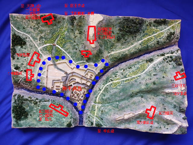 長篠城　攻城戦布陣図