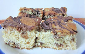 Chocolate Marbled Pear Bars