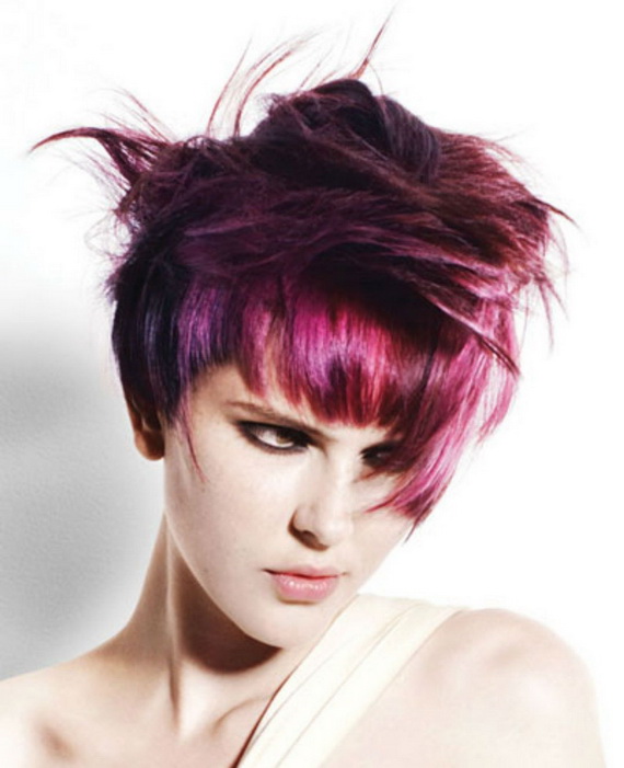 cute short hairstyles and color