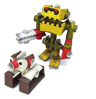 paper robot craft kits at CoolPencilCase.com