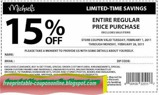 Free Printable Michaels Coupons