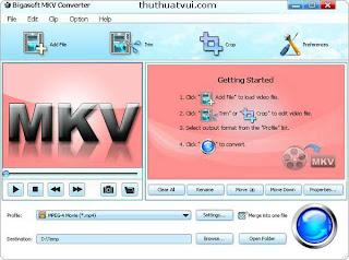 bigasoft mkv converter Bigasoft MKV Converter 3.7 Chuyển đổi Video tất cả định dạng