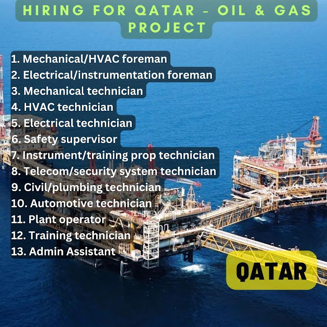 Hiring for Qatar - Oil & Gas Project