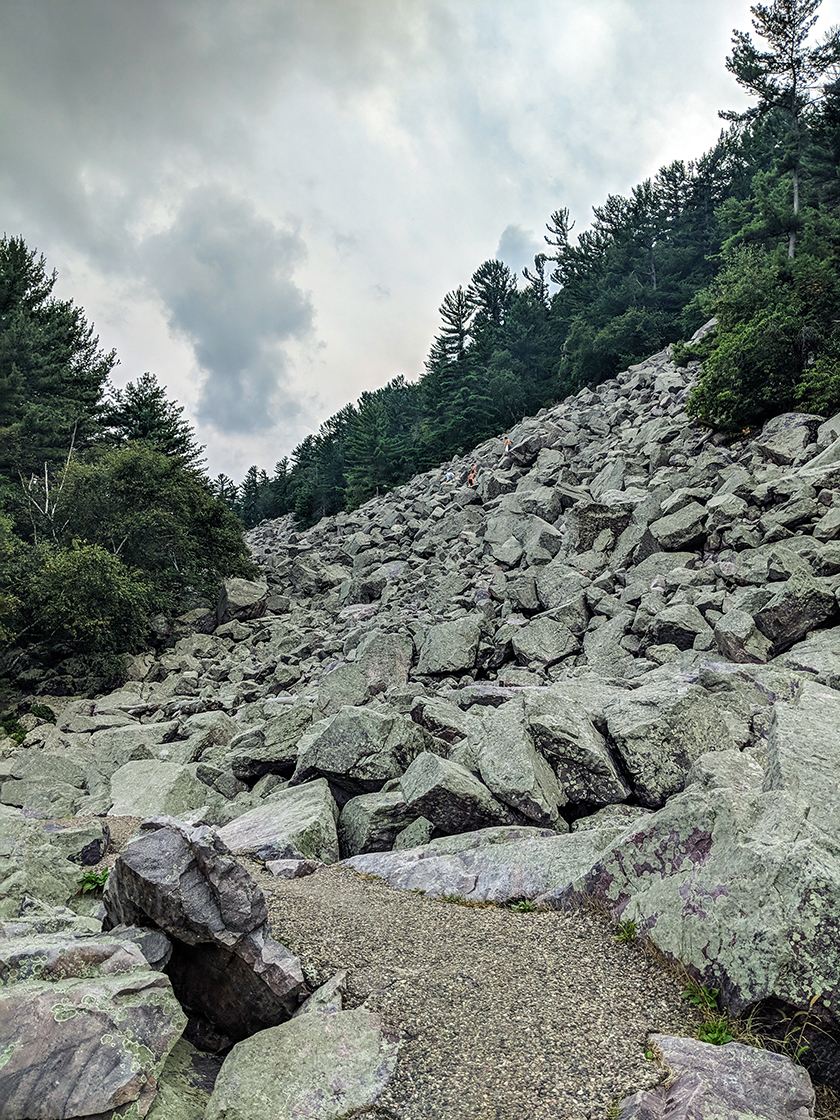 scree field from below