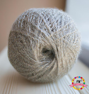 Image: A ball of Cascade Alpaca Lace yarn