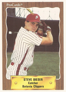 Steve Bieser 1990 Batavia Clippers card