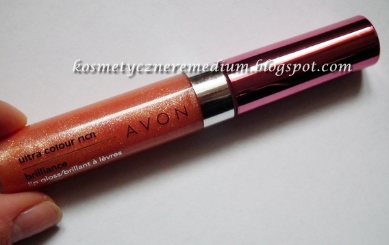 błyszczyk Avon, Avon, Avon Ultra Colour Rich, Brillance North Star, make up, makijaż ust, pomarańczowy błyszczyk