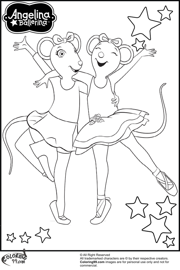 angelina ballerina pages to print sketch templates