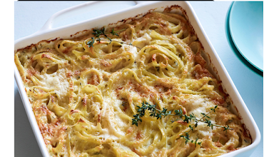 baked spaghetti alfredo recipe