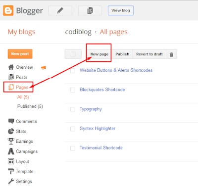 Sitemap Page in Blogger