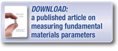 Download: a published article on measuring fundamental materials parameters