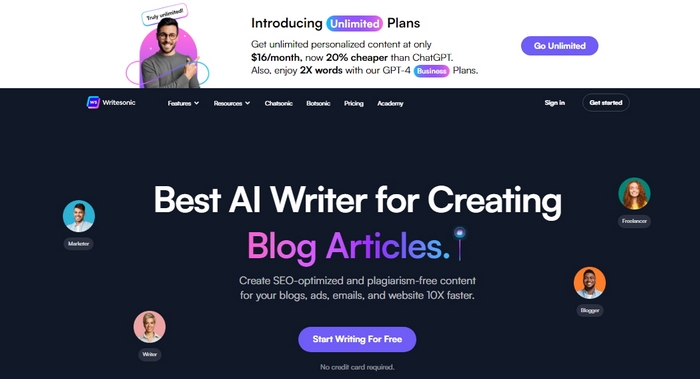 Recensione Writesonic: software AI Copywriting per contenuti di qualità