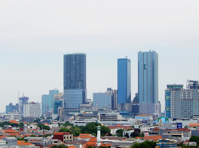Ilustrasi kota Surabaya, kota terbesar kedua di Indonesia