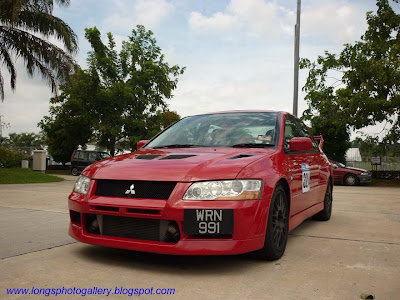 Mitsubishi Lancer Evolution VII in Sepang