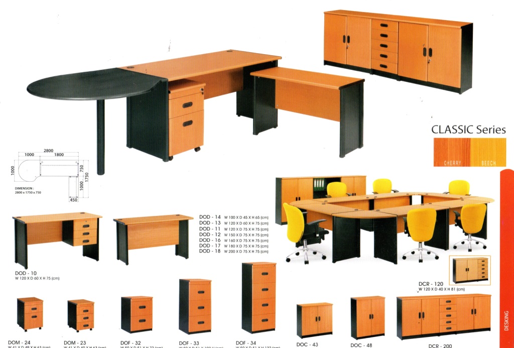 DONATI OFFICE FURNITURE Meja  Staff 