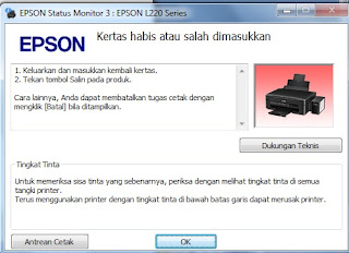 Penyebab dan Cara Memperbaiki Lampu Merah Berkedip di Epson seri L