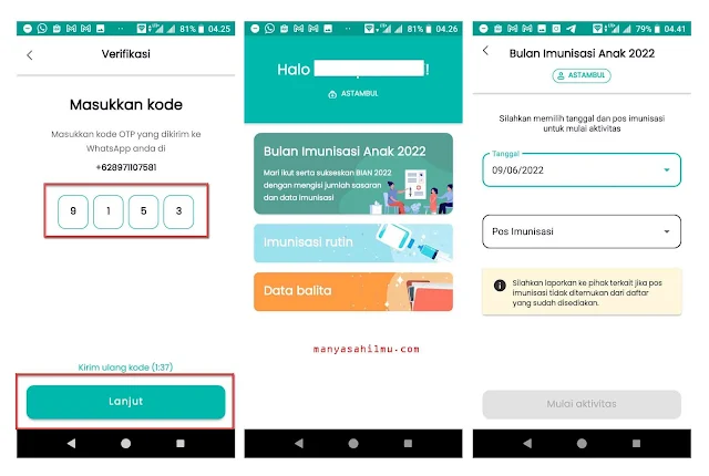 cara mendaftar Indonesia Sehat Imunisasi terbaru