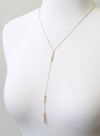 Slim Lariat necklace by Peggy Li Creations