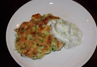 Zucchini Fritters with Tzatziki