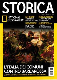 National Geographic Storica 43 - Settembre 2012 | ISSN 2035-8784 | PDF HQ | Mensile | Storia | Personalità
National Geographic Storica è la nuova rivista che ti presenta ogni mese le grandi vicende del passato. I personaggi più affascinanti, i luoghi mitici delle antiche civiltà, le grandi opere d'arte, rivivono grazie alla insuperabile esperienza fotografica di National Geographic, alle spettacolari ricostruzioni digitali, alla stampa di altissimo livello e ad un racconto sempre avvincente e approfondito.
Dai palazzi dei faraoni ai suburbi di Roma antica, dalle misteriose piramidi Maya alle conquiste dell'era moderna, ogni numero di Storica ti offrirà un emozionante viaggio nel passato.