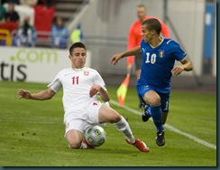 Fotboll, U21, EM, Italien - Serbien