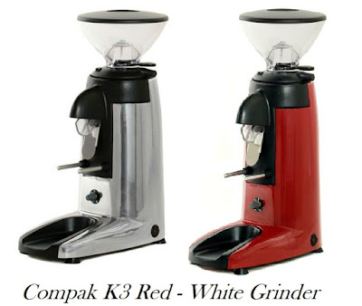 Compak K3 Red - White grinder