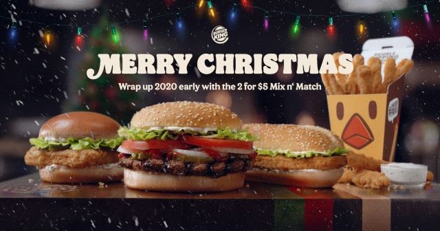 Burger King Updates Two for 5 MixandMatch Deal to