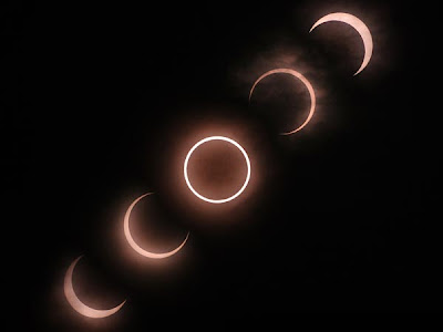 different stages of eclipse