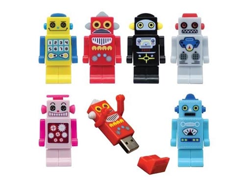 Colorful Robot USB Flash Drive