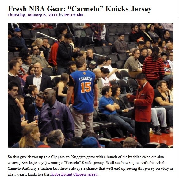 carmelo anthony knicks 7 jersey. Carmelo Knicks Jersey makes