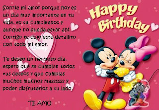 feliz cumpleaños mi amor, te amo