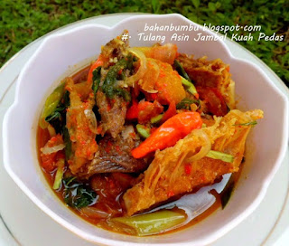 Resep Masakan Tulang Ikan Asin Jambal Pete Kuah Pedas