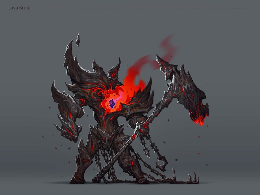 darksiders 3 concept art lava brute