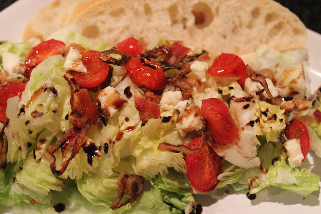 Winter wedge salad with Roquefort