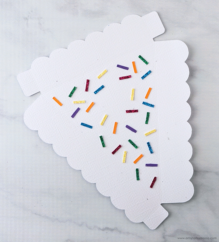 DIY Birthday Cake Box Sprinkles