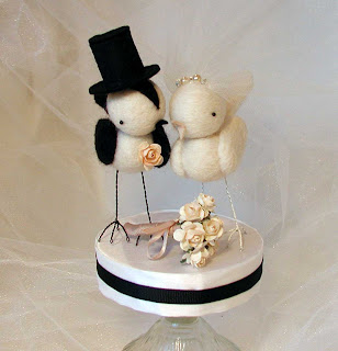 bird wedding cake topper