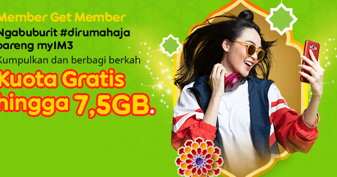 Cara Mendapatkan Kuota Im3 7,5gb Gratis Menggunakan Refferal - 2020