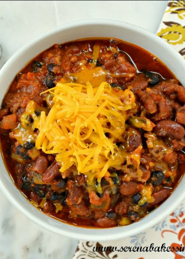 Darn Good Chili recipe is the ultimate bowl of comfort from Serena Bakes Simply From Scratch.