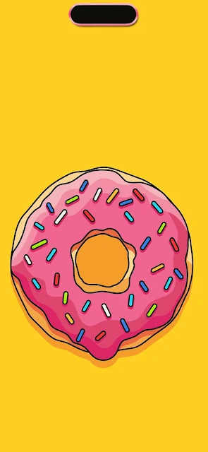 iPhone 15 Dynamic Island Donut Wallpaper is a unique 4K ultra-high-definition wallpaper available to download in 4K resolutions.