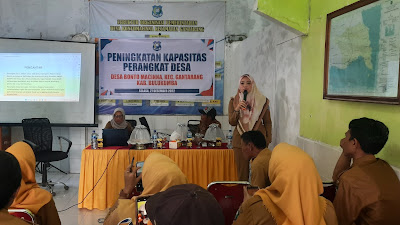 Pemdes Bontomacinna Laksanakan Pelatihan Peningkatan Kapasitas Perangkat Desa