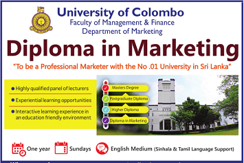 Diploma in Marketing - University of Colombo