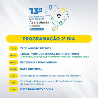 Teresópolis realiza Conferência virtual de Assistência Social nos dias 12 e 13 de agosto