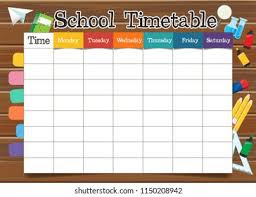 6,7, 8th Std - Time Table ( New )