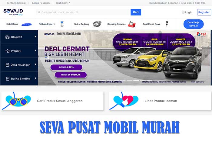 seva pusat mobil online