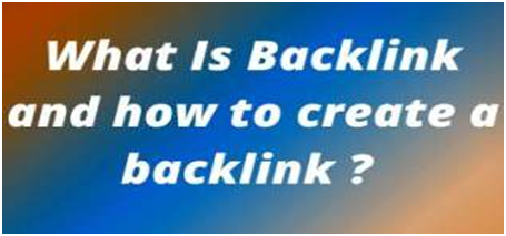 What is backlink and how to create a backlink.