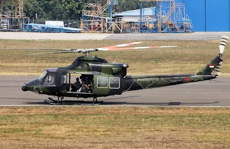 The Bell 412EP Helicopter Made In Indonesia