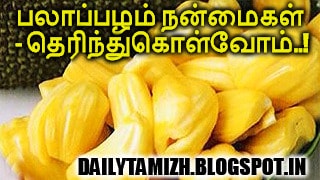 பலாப்பழம் நன்மைகள் - தெரிந்துகொள்வோம்..!