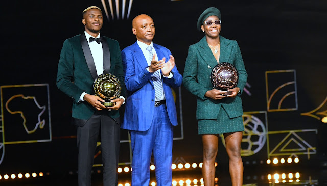 2023 CAF Awards: Osimhen CROWNED African player of the year and Oshoala WINS African Women’s player of the year for the SIXTH TIME